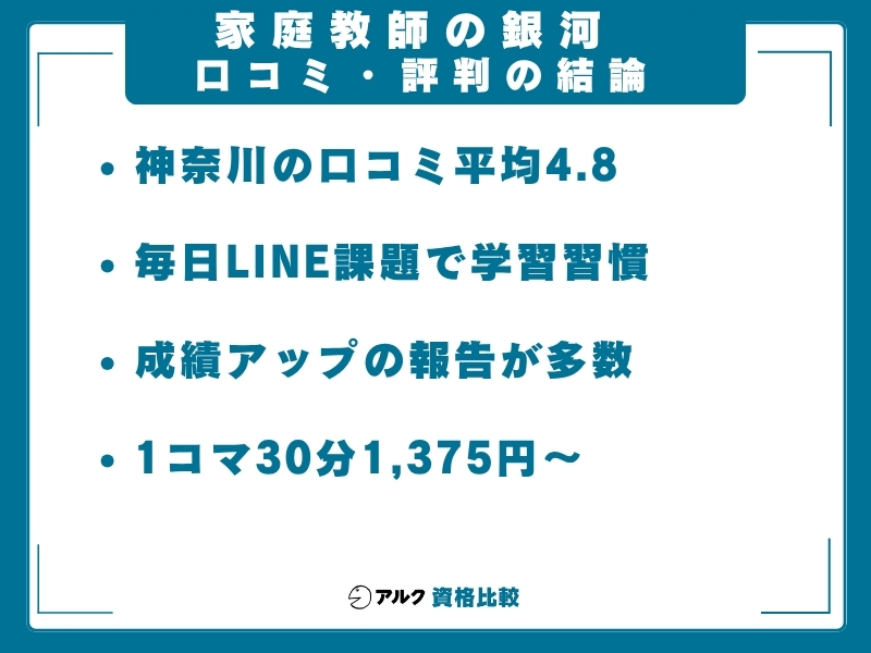 家庭教師の銀河 結論