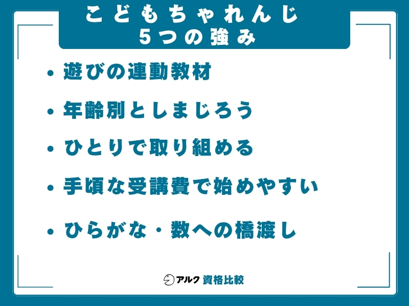 こどもちゃれんじ 強み