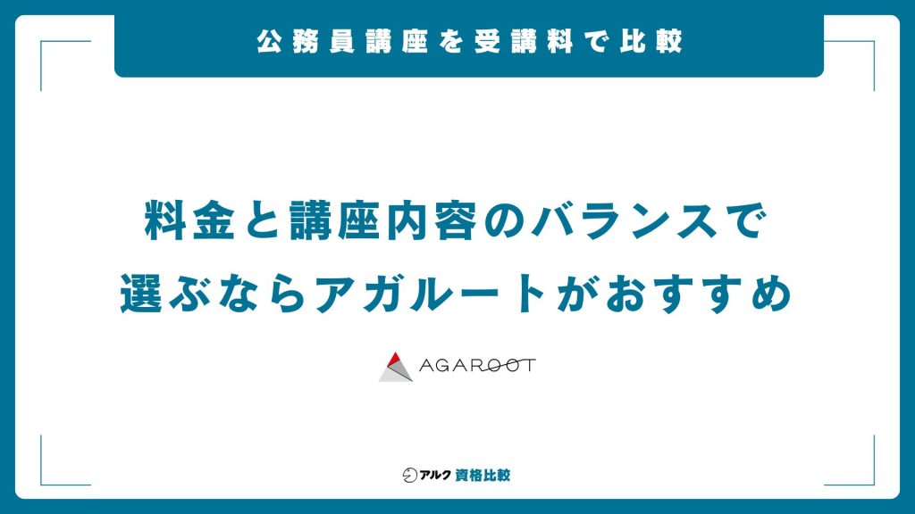 公務員通信講座を料金で比較する