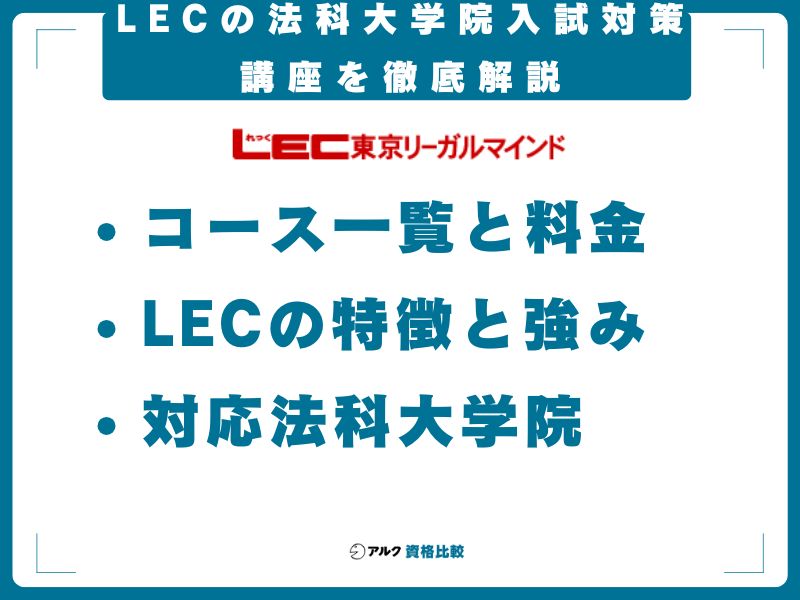 LECの法科大学院入試対策講座を徹底解説