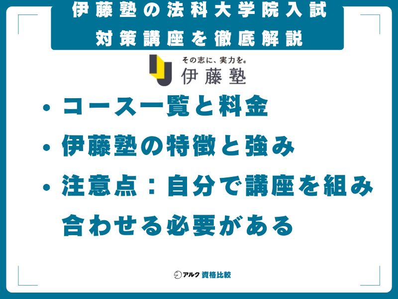 伊藤塾の法科大学院入試対策講座を徹底解説