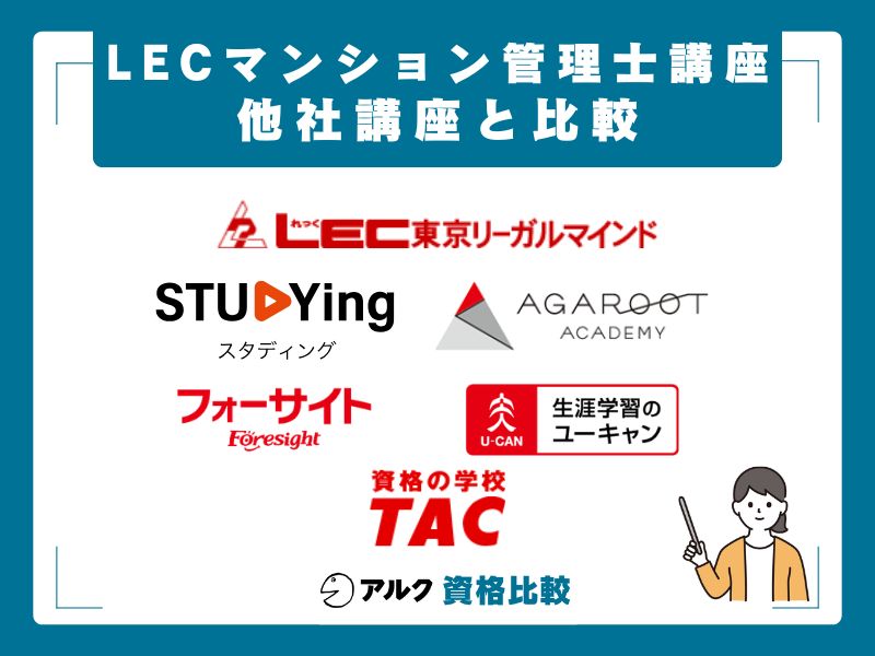 LECと他社マンション管理士講座の比較