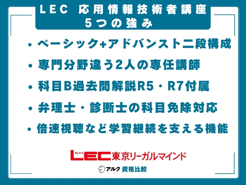 LEC 応用情報技術者 強み