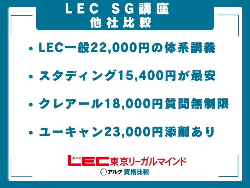 LEC SG 比較