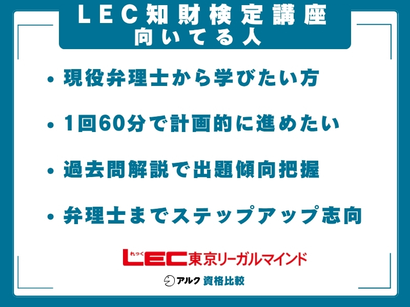LEC 知財 向いてる人