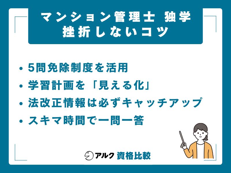 独学で挫折しないための4つのコツ