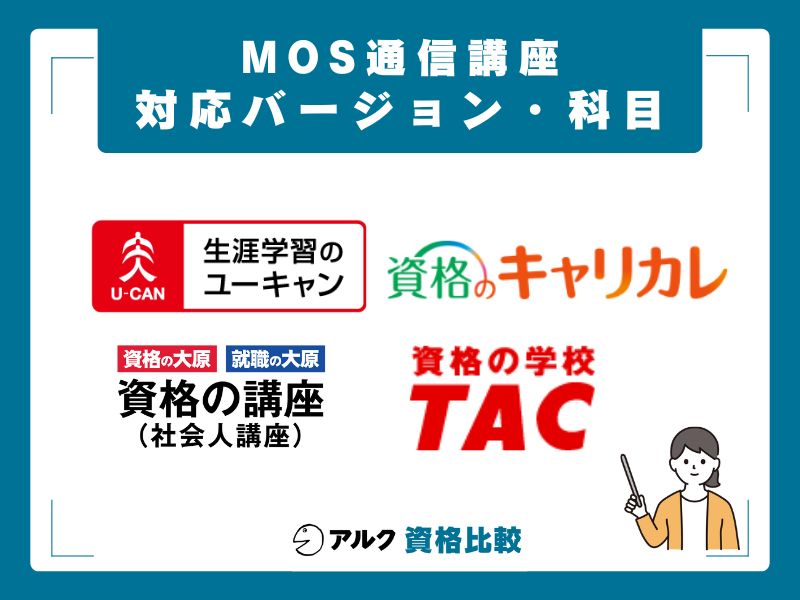 4社の対応バージョン・対応科目マトリクス