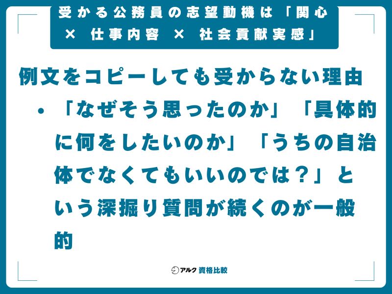 【結論】受かる公務員の志望動機は「関心 × 仕事内容 × 社会貢献実感」の3層構造で作る