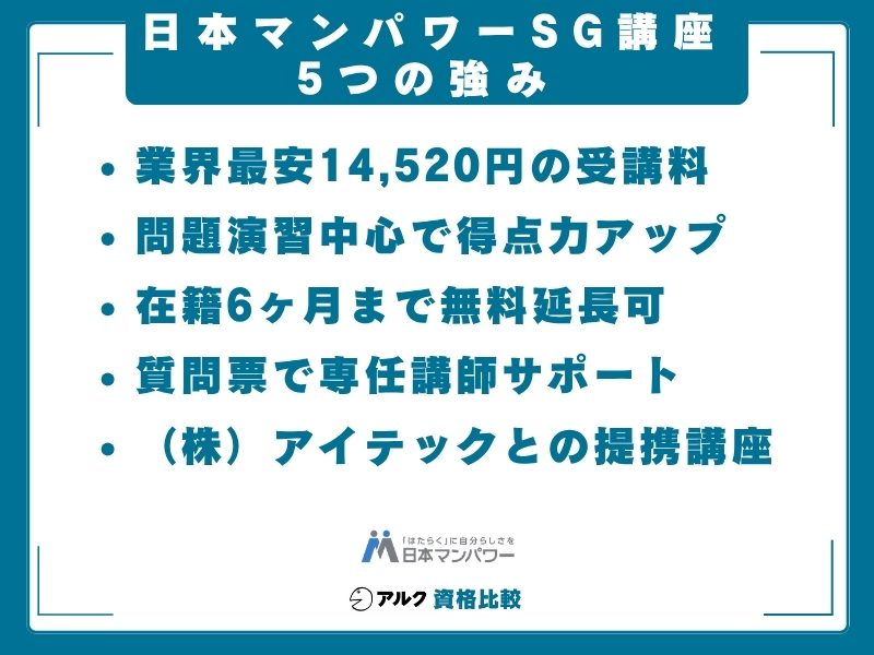 日本マンパワー SG 強み