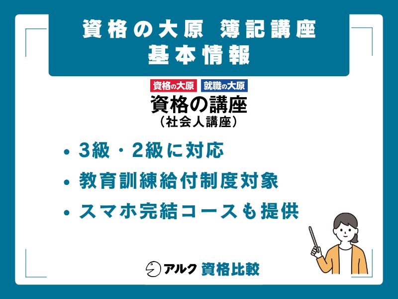 資格の大原 簿記講座の基本情報