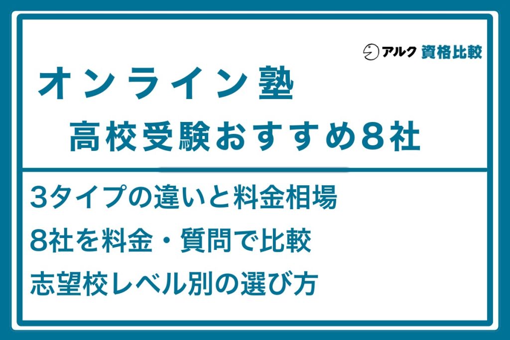 オンライン塾 高校受験