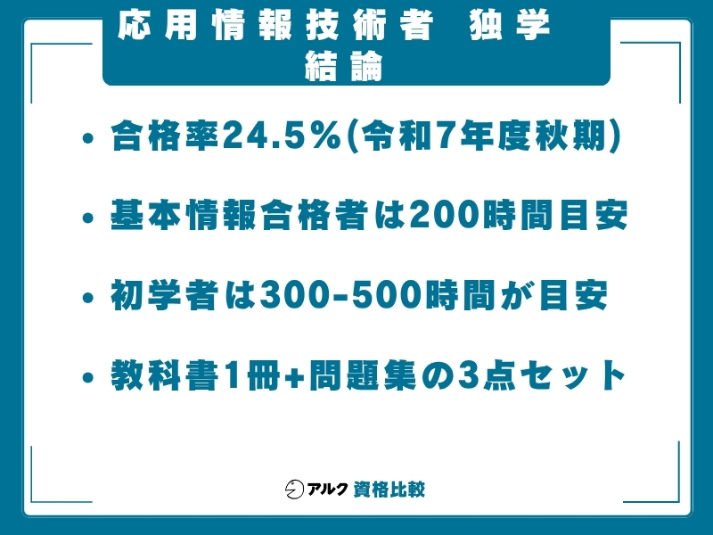 応用情報技術者 独学 結論