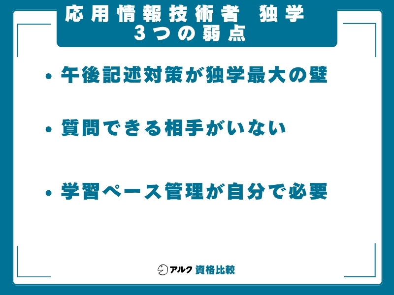 応用情報技術者 独学 デメリット