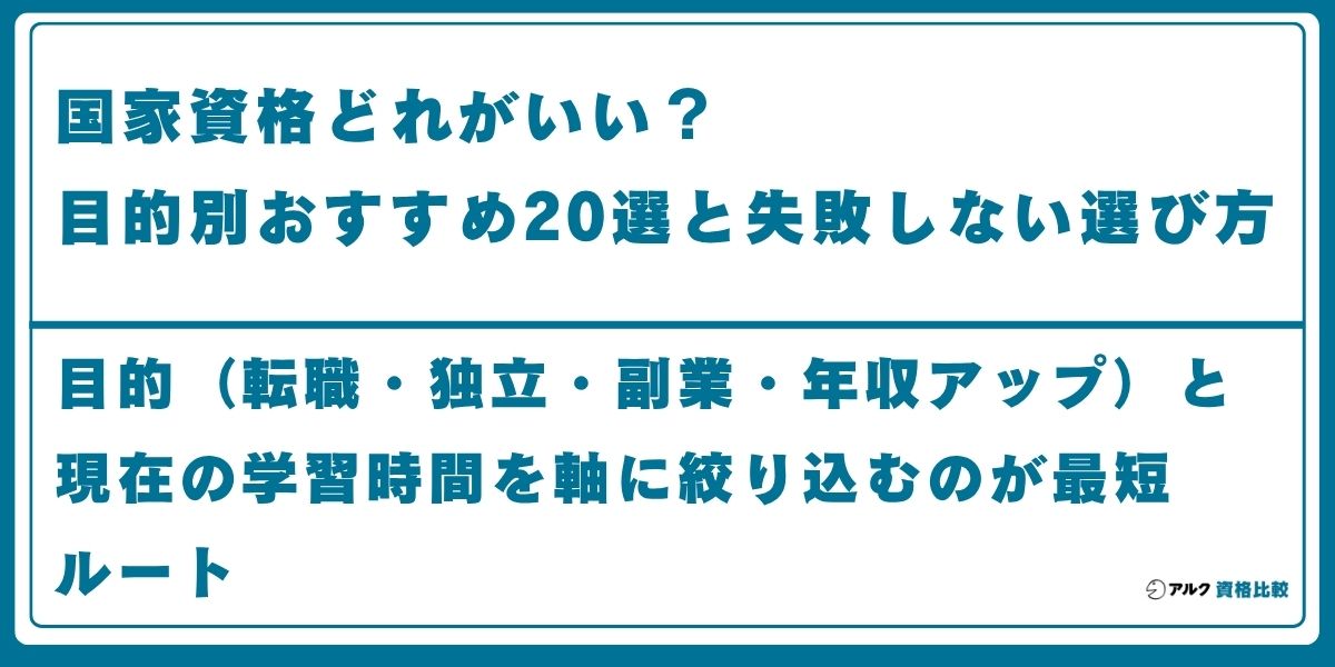 国家資格 おすすめ