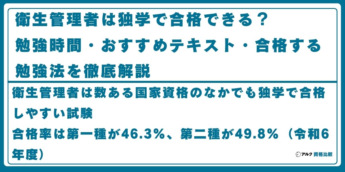 衛生管理者 独学