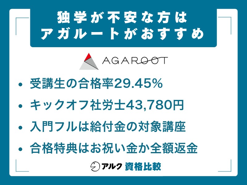 社労士 独学が不安な場合のおすすめ