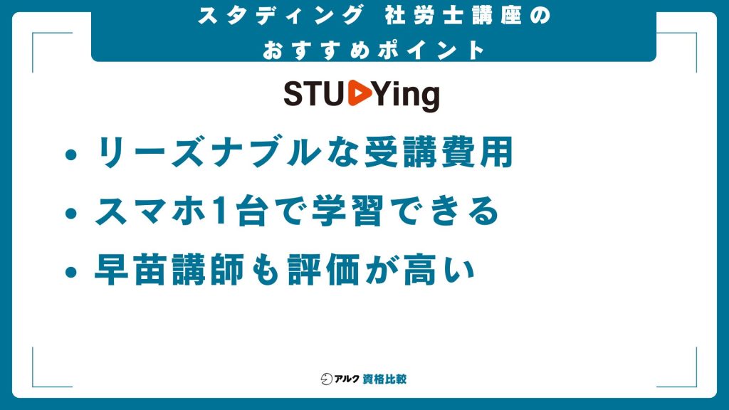 スタディング社労士講座