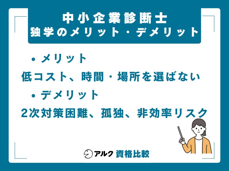 中小企業診断士を独学するメリット・デメリット