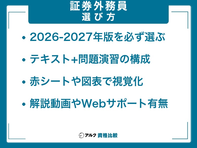 証券外務員 独学 テキスト 選び方
