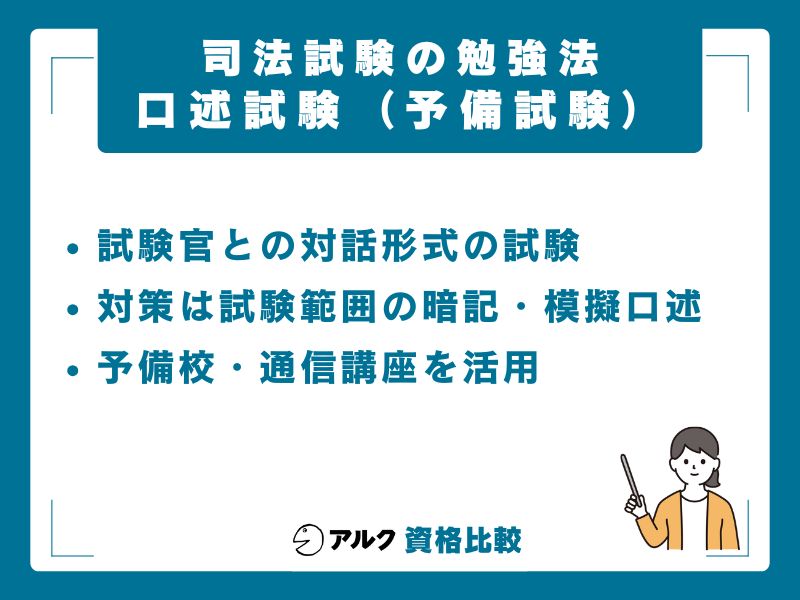 口述試験の勉強法（予備試験のみ）
