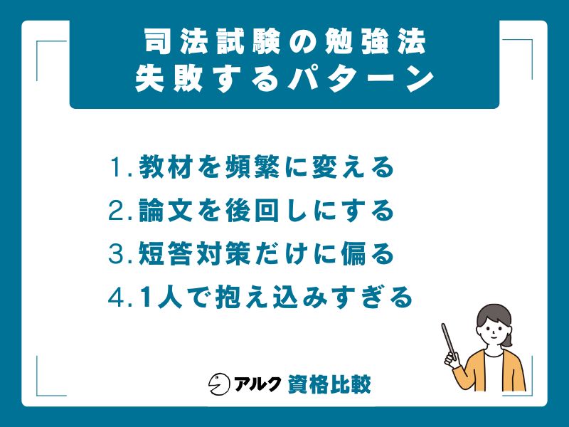 司法試験の勉強でやってはいけないこと