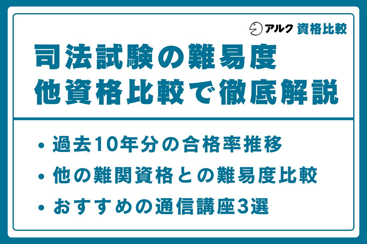 司法試験 難易度
