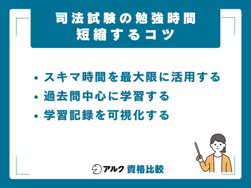 司法試験の勉強時間を短縮する5つのコツ