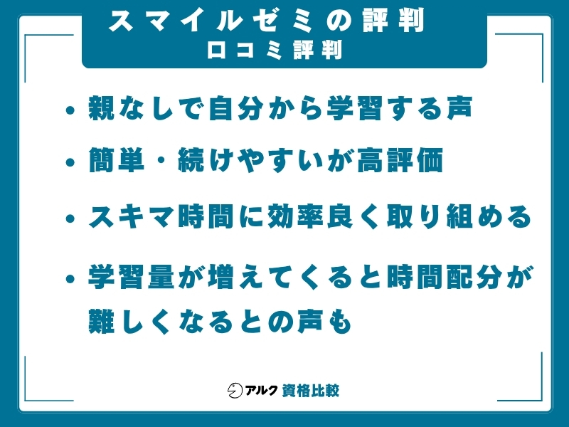 スマイルゼミ 口コミ