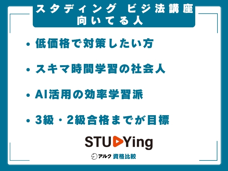 スタディング ビジ法 向いてる人