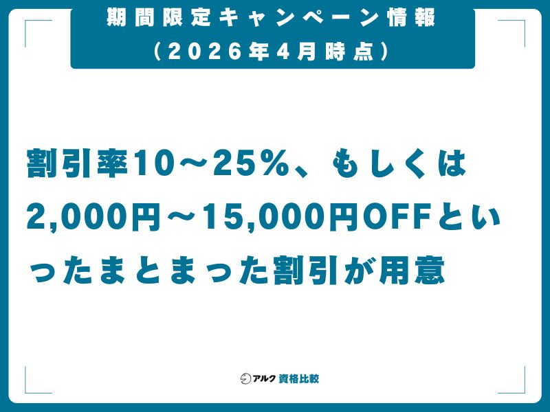 期間限定キャンペーン情報（2026年4月時点）