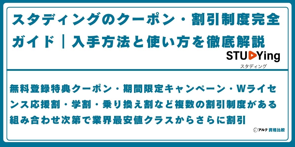スタディング クーポン