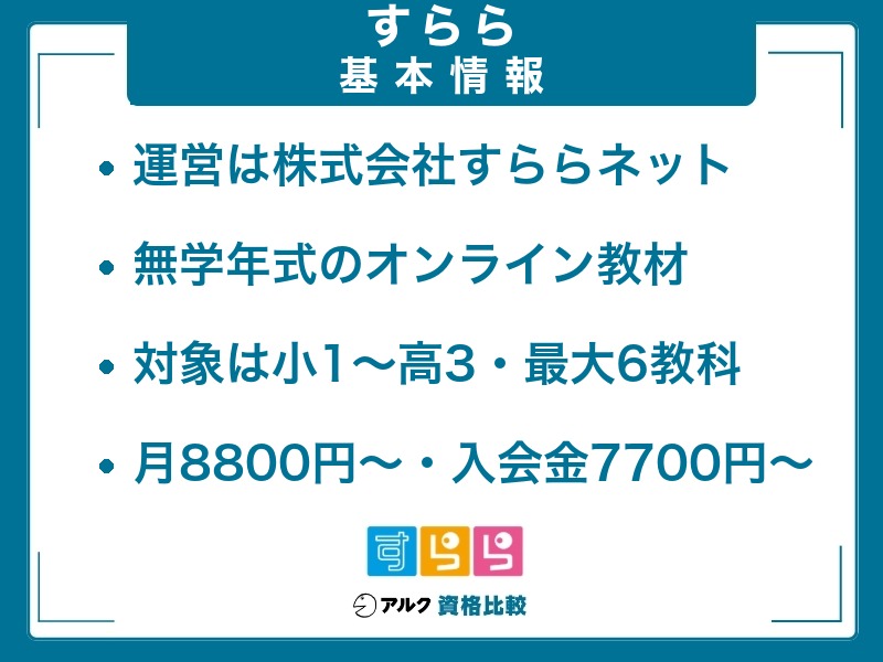 すらら 基本情報