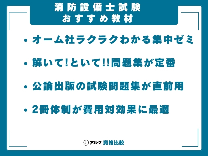 消防設備士 おすすめ教材