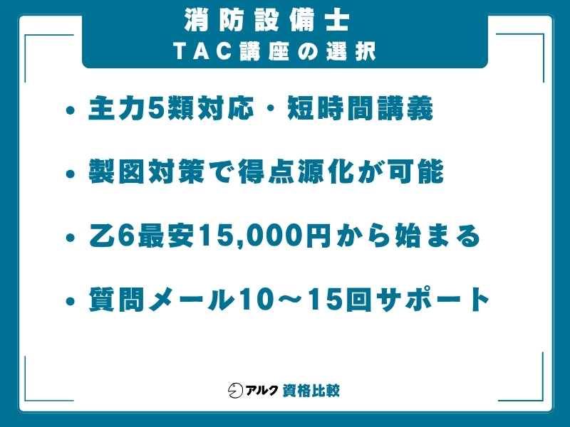 消防設備士 TAC講座