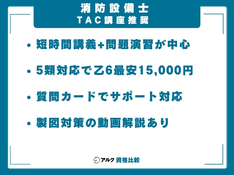 消防設備士 通信講座 tac