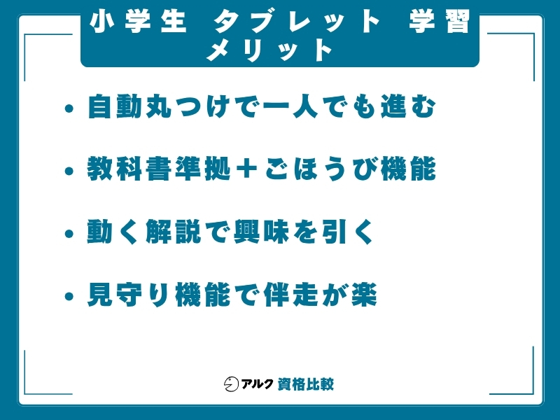 小学生 タブレット 学習  メリット