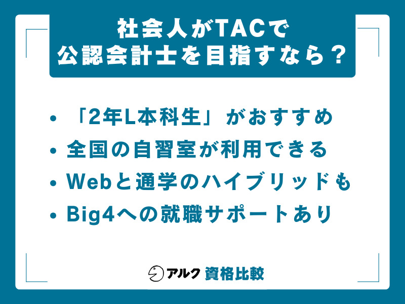 TAC 公認会計士講座 社会人