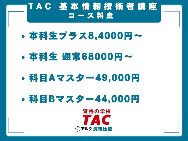 TAC 基本情報技術者 料金