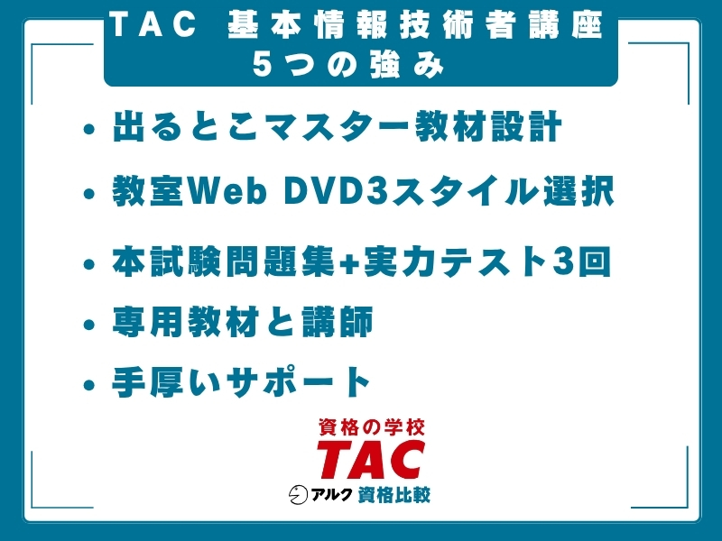 TAC 基本情報技術者 強み