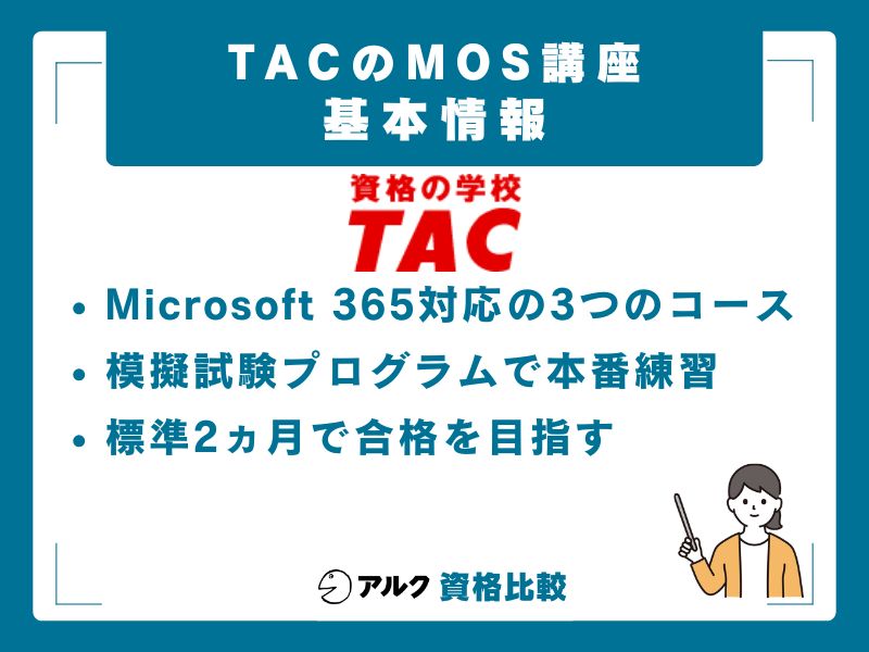 TAC MOS講座の基本情報とコース構成