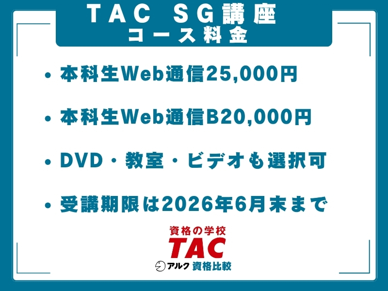 TAC SG 料金