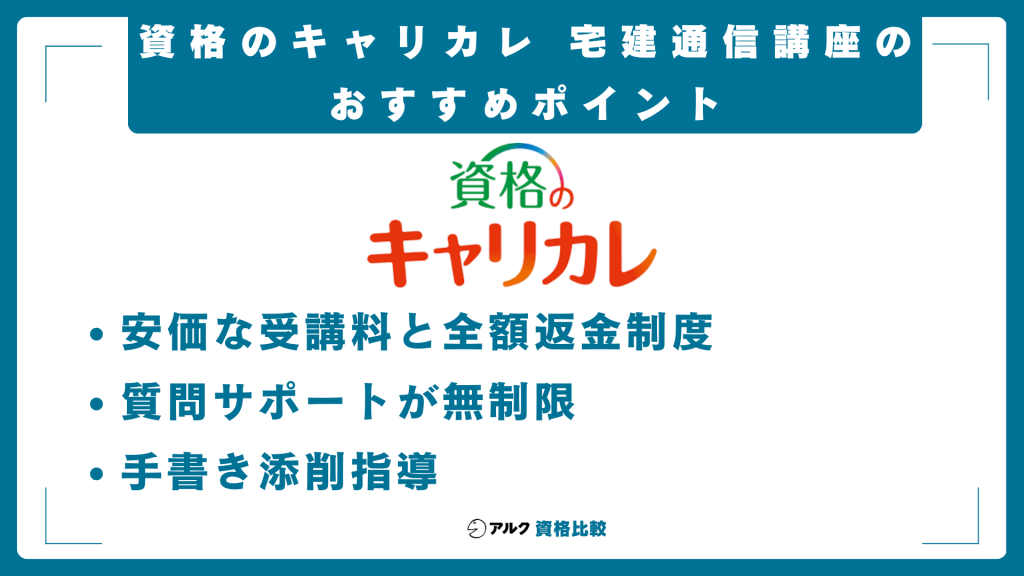 資格のキャリカレ宅建