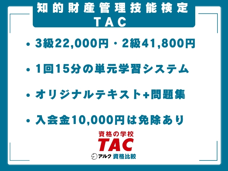 知財 通信講座 TAC