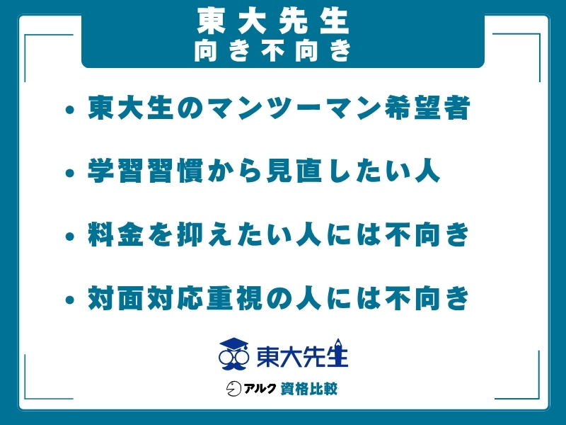 東大先生 向き不向き