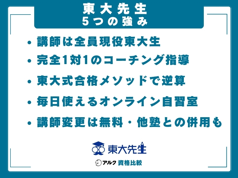 東大先生 強み
