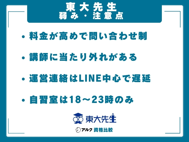 東大先生 弱み