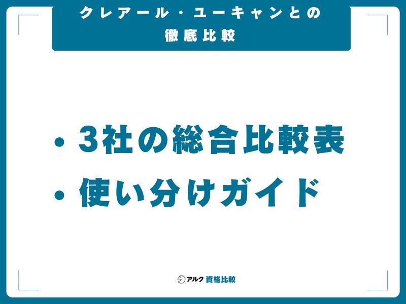 クレアール・ユーキャンとの徹底比較