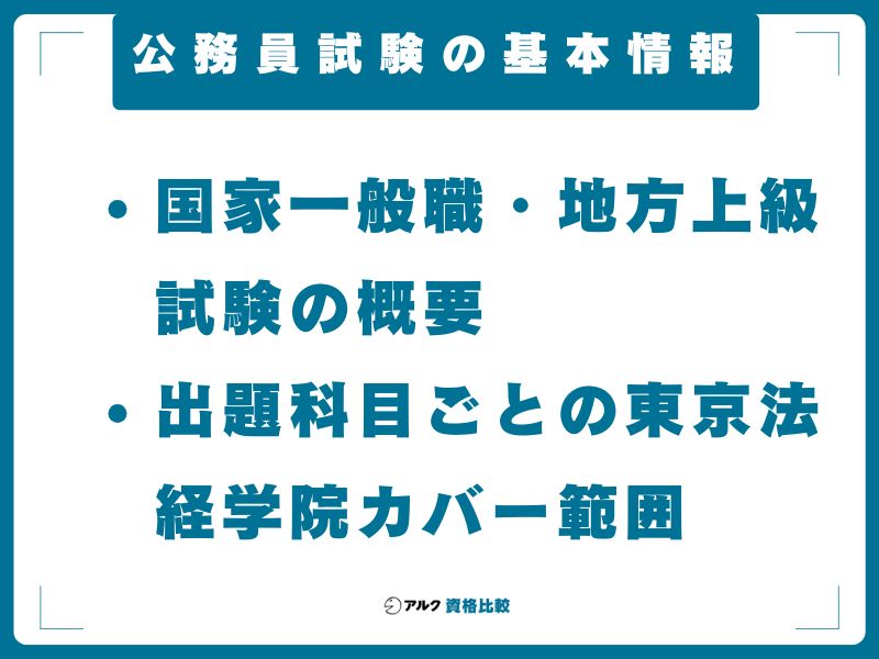 公務員試験の基本情報