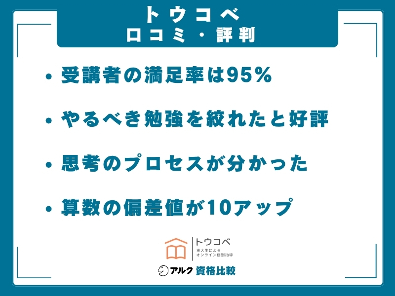 トウコベ 口コミ