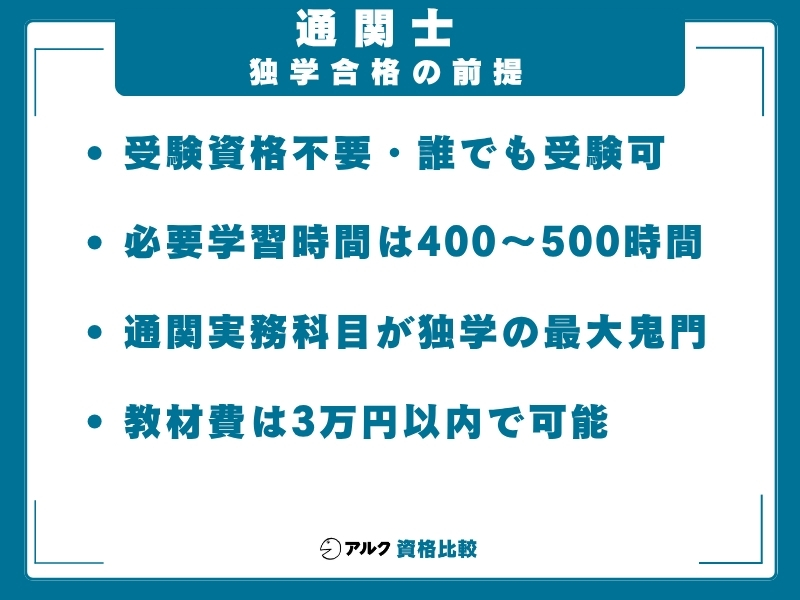 通関士 独学結論